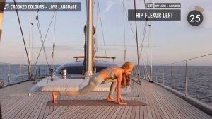 10 MIN LEG STRETCH - hamstrings, butt, thighs - for sore muscles and flexibility I Pamela Reif (1)