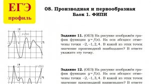 ЕГЭ Профиль Производная