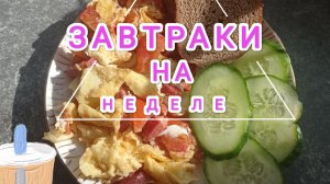 ЗАВТРАКИ НА НЕДЕЛЮ, чем позавтракать ?