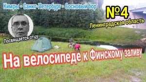 №4.На велосипеде в Санкт-Петербург｜Велопутешествие на Финский залив｜Сосновый бор｜Великий Новгород