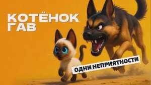 Котёнок 🐱 Гав одни неприятности