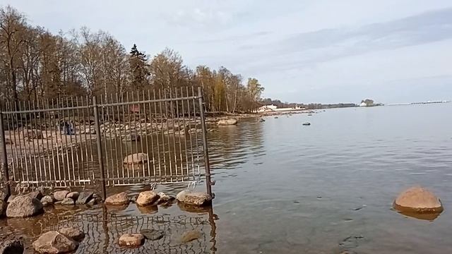Парк Александрия. Граница между двумя парками. Обзор водной глади.