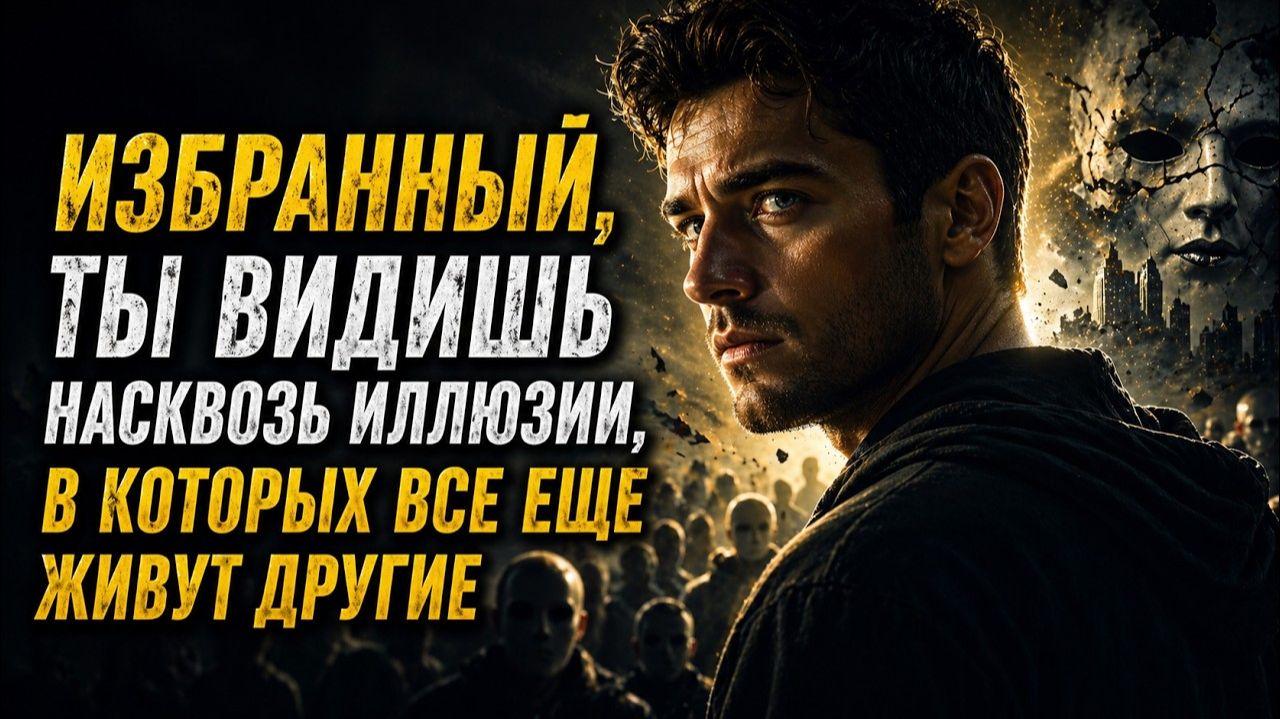 Избранный, ты видишь насквозь иллюзии, в которых все еще живут другие