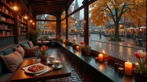 Уютная кофейня в дождливый день 🍂 Легкий джаз для релаксации, учёбы, работы и спокойных вечеров #8