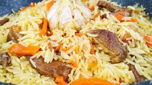 Домашний рассыпчатый плов с говядиной из длинного риса басмати🍚