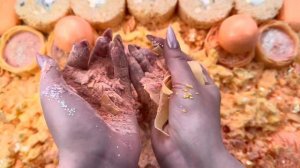 Залипательное ASMR видео ｜ раздавливание мыльных коробочек с крахмалом и пеной ｜ треск глины