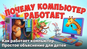 Почему компьютер работает 💻 Как работает компьютер | Простое объяснение для детей