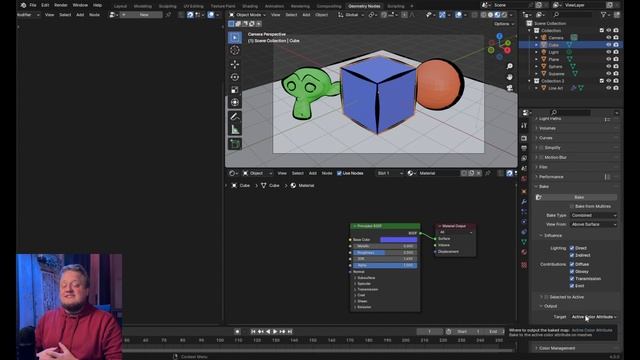 Blender Line Art Curve Modifier смотреть онлайн