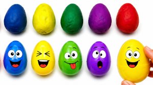 Яйцо сюрприз! Что спрятано внутри яйца в пластилине Play-Doh? | Учим цвета и цифры