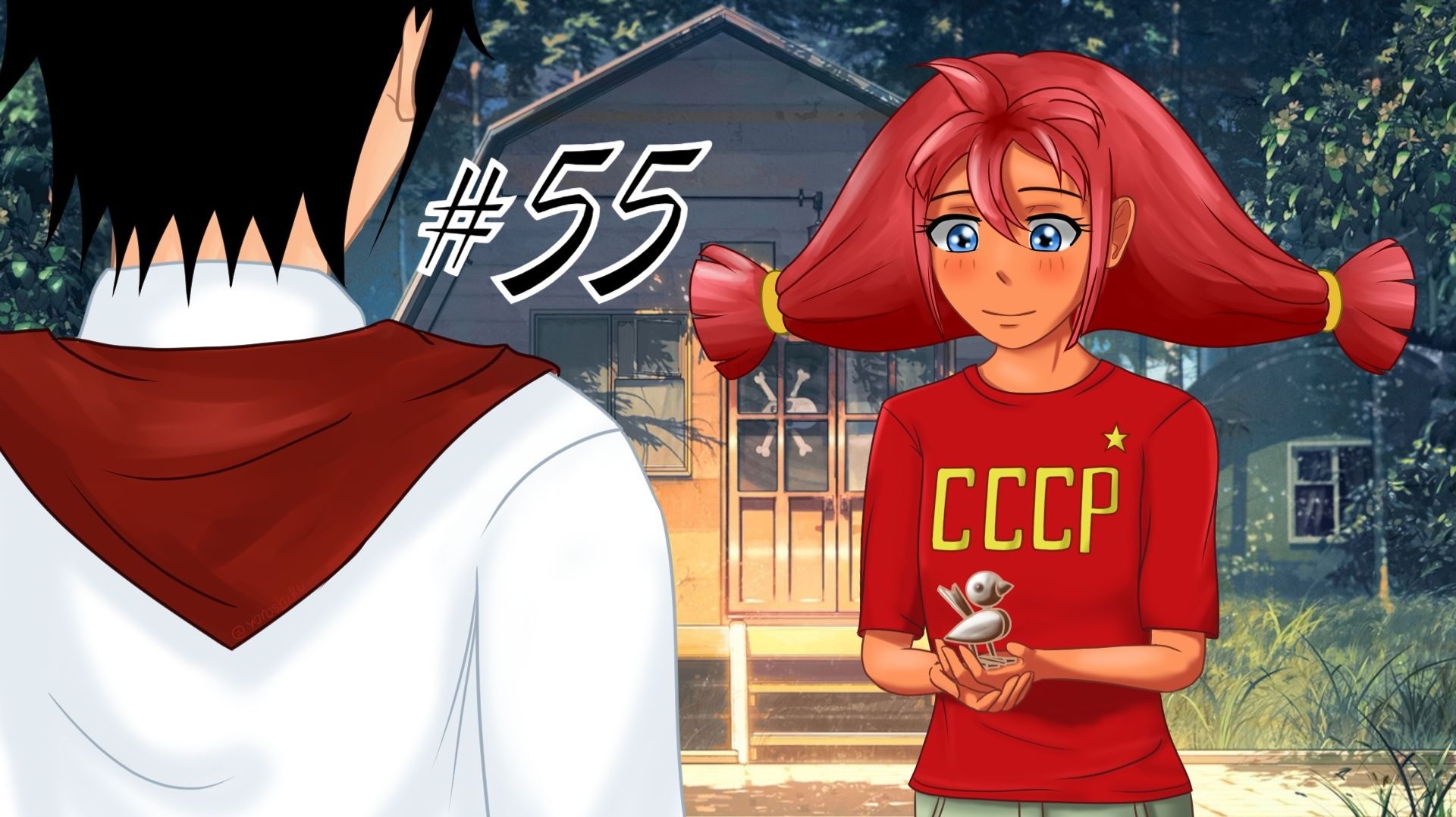 Бесконечное лето #055: Алеся. #11. Птичка, цветы и застолье в музклубе