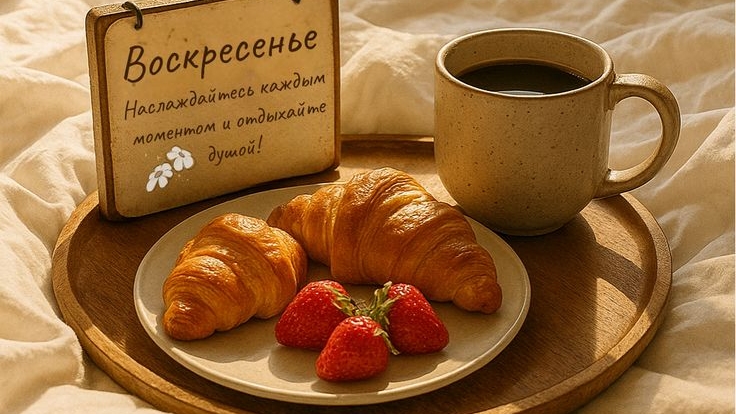 С майским воскресным утром. Шикарная музыкальная открытка.