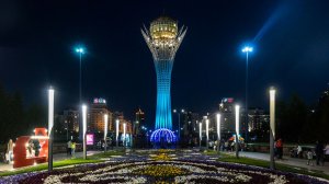 Астана ночной Байтерек обзор смотровой !