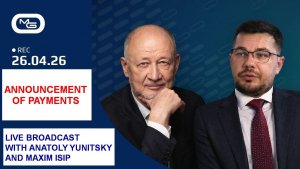April 26, 2026 🟩🟩🟩 PAYMENT ANNOUNCEMENT by Anatoly Yunitskiy and clarifications by Maxim Isyp