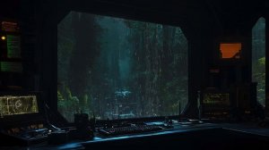Forgotten Outpost 🌑： Dark Ambient Melodies 🌧️ ｜ Post-Apocalyptic Forest 🌲 ｜ Hidden Facility