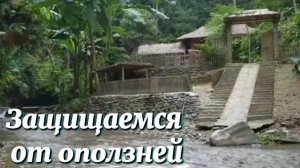 Строим каменные стены для предотвращения оползней