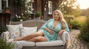 Порция деревенских зрелых девушек в коротких сарафанах за 35