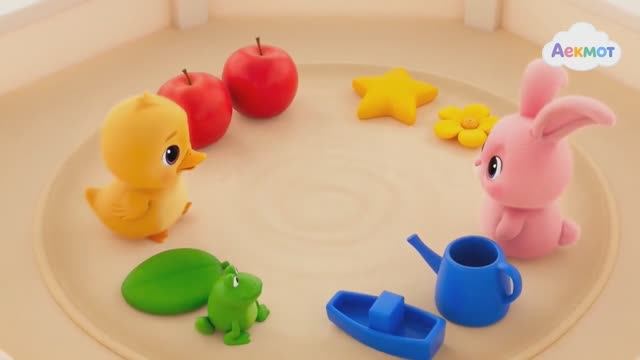 Аекмот — Клювик и Пушистик — 1 сезон 6 серия «Цветная игра»