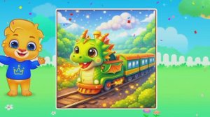 Детский развивающий мультфильм, пазлы, головоломка.