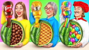 Кулинарный Челлендж# Я против Бабушки # Смешные Челленджи с Едой от TeenDO Challenge