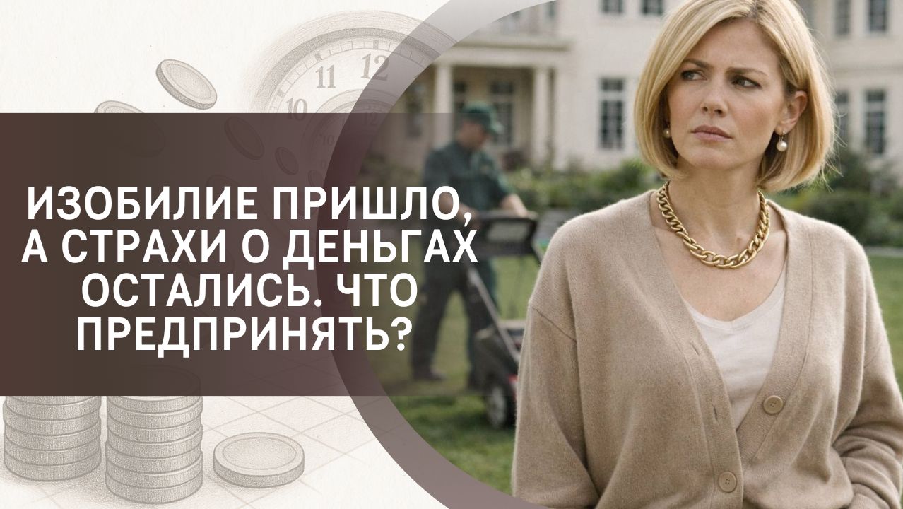 Изобилие пришло, а страхи о деньгах остались. Что предпринять? Фрагмент вебинара