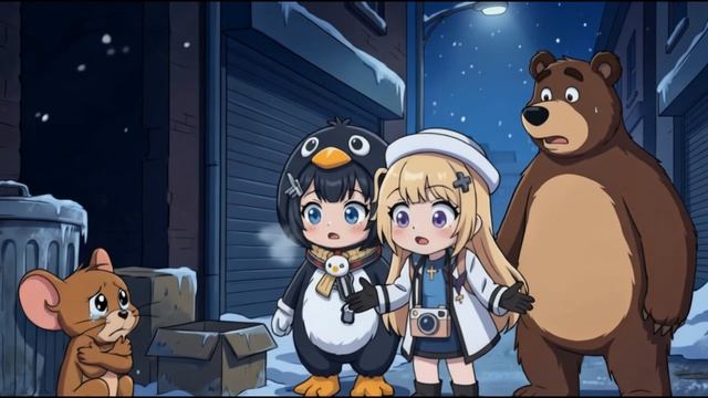 Gugugaga, Chupi and Jerry Were Abandoned… But Found Real Friends 💙_ Gugugaga Penguin Stories