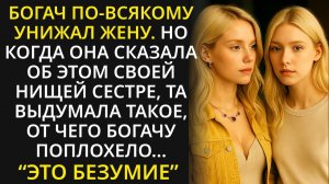 Богач унижал свою жену. Тогда её сестра-близнец сделала то, отчего он раскаялся