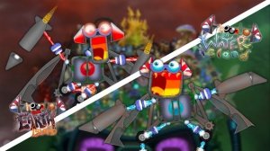ТАЙФУНОБАС НА ОСТРОВЕ ВОДЫ И ЗЕМЛИ - Фанмейд My Singing Monsters (Мои Поющие Монстры, Msm, Мсм)