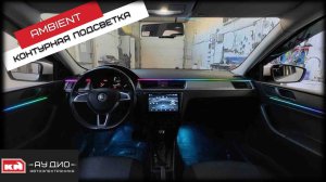 Skoda Rapid / Ambient контурная подсветка салона