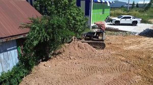 New Starting Job!! Landfill Using Dozer Pushing Soil with Dump truck 5ton Unaloading