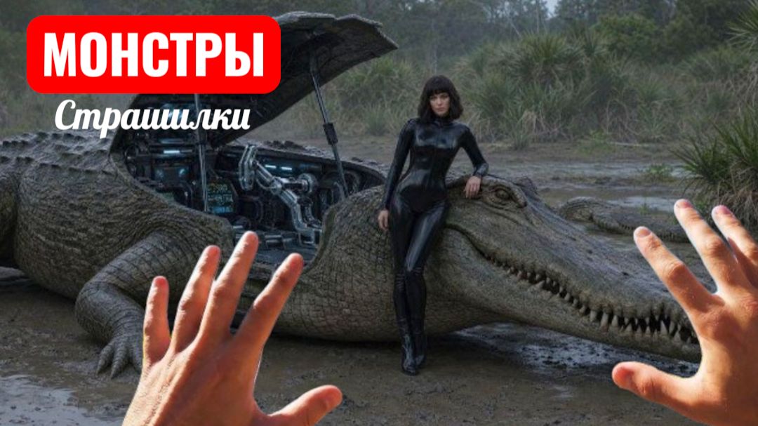 Секретный робот-крокодил. Страшилки челлендж шоу. смотреть онлайн