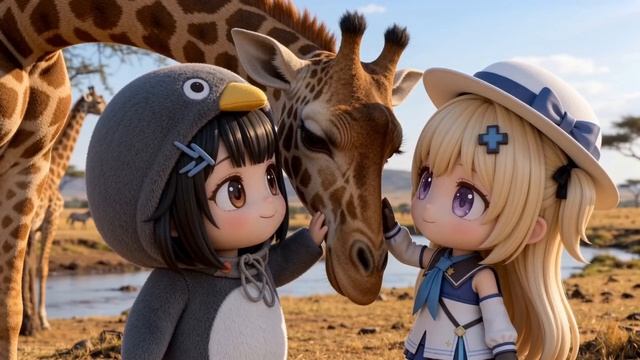 🦁 GuguGaga vs LION! 😱 Savannah’s MOST DANGEROUS Adventure EVER! ✨ _ GuguGaga Penguin Cartoon