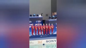 ‼️🇷🇺🥇С флагом и гимном России! - русские синхронистки одержали победу на этапе Кубка мира в Китае