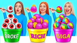Бедная vs Богатая vs Ультра Богатая еда Челлендж # Смешные Челленджи от TeenDO Challenge