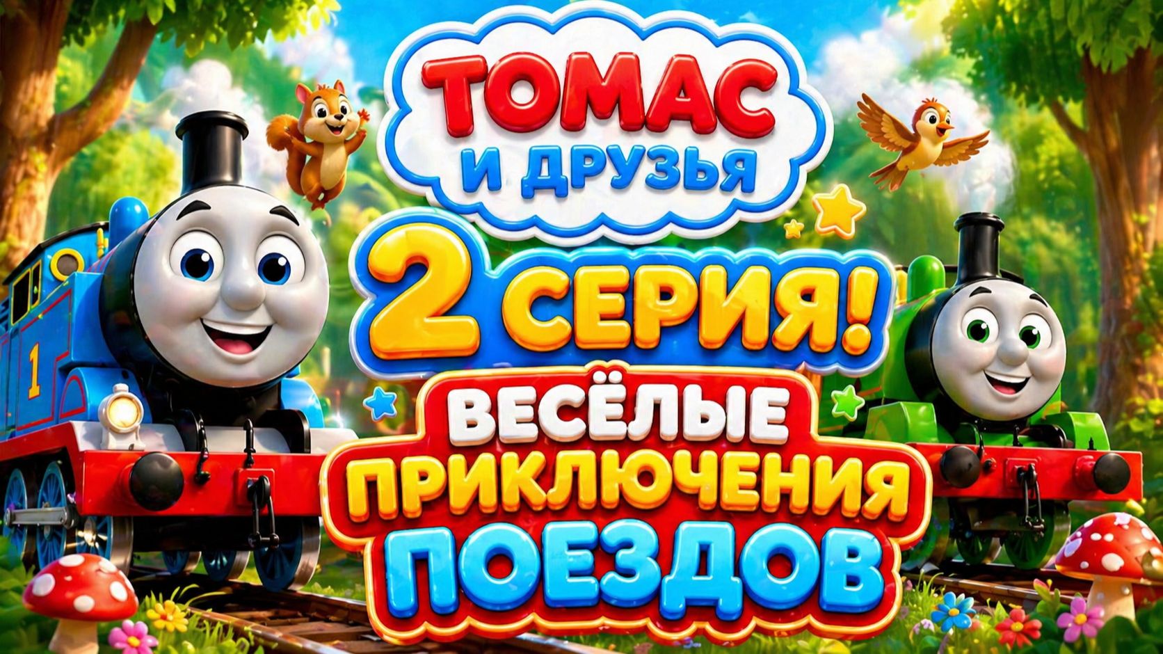 Томас и друзья — 2 серия! 🚂 Весёлые приключения поездов 🎮 Развивающий мультфильм
