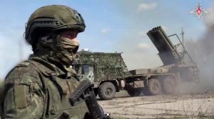 Боевая работа расчета РСЗО «Ураган»