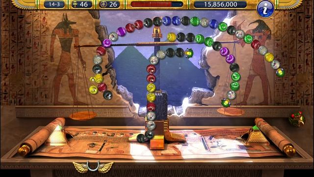 Прохождение игры Luxor 2 HD. 15-ая (финальная) серия.