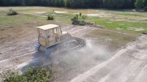 Power CATERPILLAR DOZER Push old Construction and Clearing forest big land