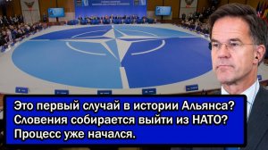 Это первый случай в истории Альянса? Словения собирается выйти из НАТО? Процесс уже начался.