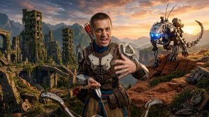 По мотивам игры Horizon Zero Dawn.Сгенерировано ии.