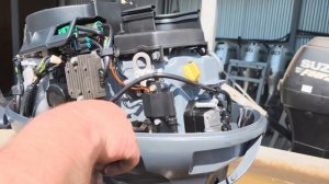 Арт 1326 Заиер компрессии лодочного мотора Yamaha F25, 2016 год.