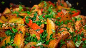 Оджахури с курицей. Курица с картошкой по-грузински.