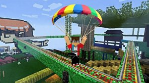 я построил собственные горки Американские майнкрафт Minecraft!