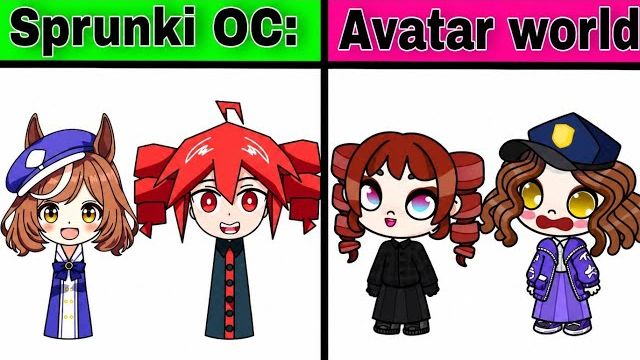 МОЙ СПРУНКИ OC / MAMBO MAMBO SPRUNKI vs AVATAR WORLD!