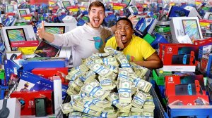 ПОТРАТИЛ $1,000,000 ЗА 24 ЧАСА! MRBEAST МИСТЕРБИСТ НА РУССКОМ мистер бист