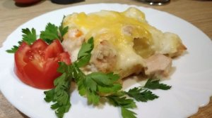 Восхитительная курица с соусом бешамель