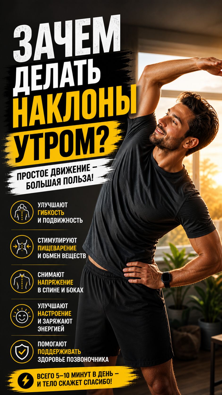 Зачем делать наклоны утром смотреть онлайн