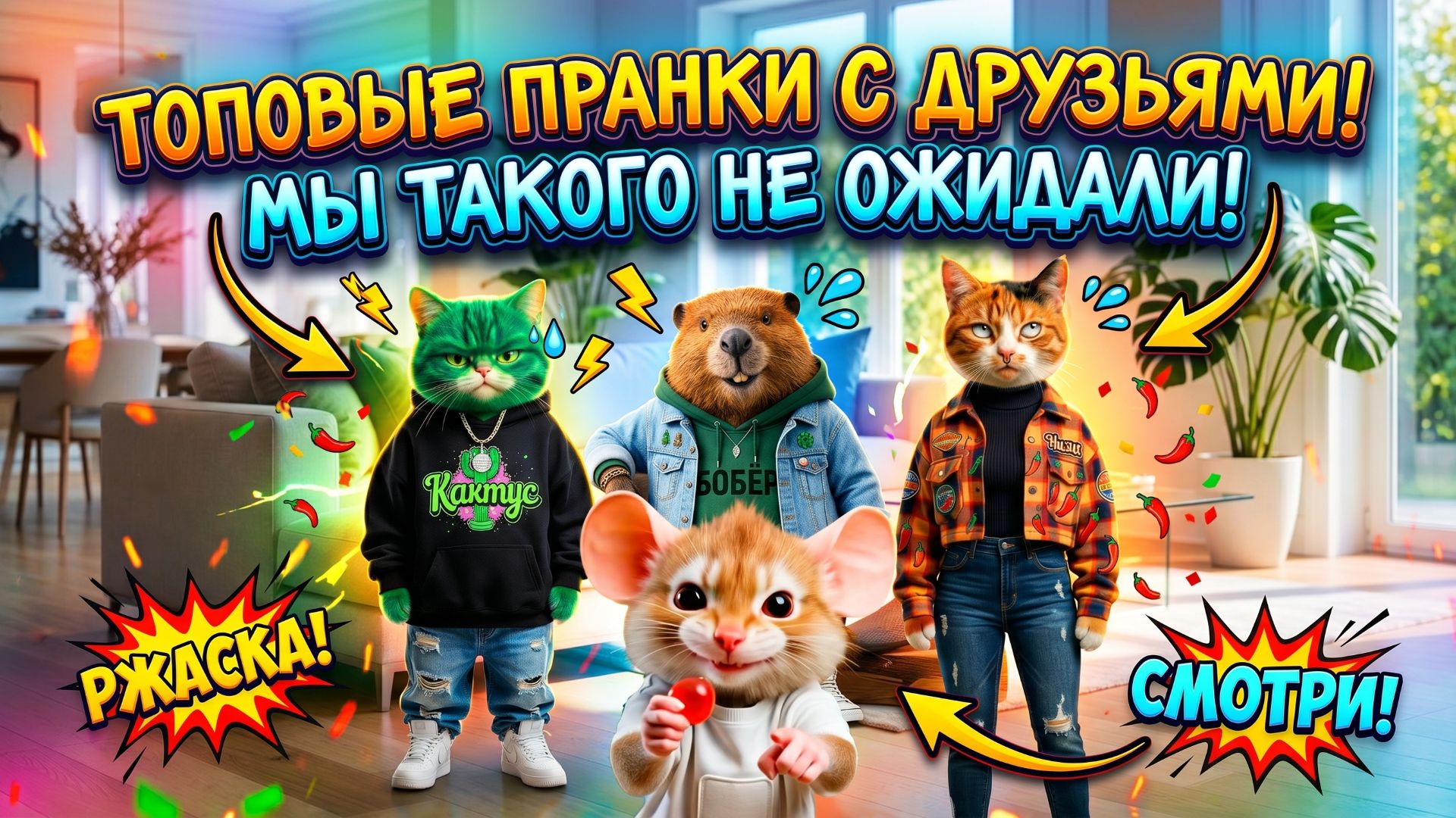 ЛЮТЫЙ КРИНЖ И ПРАНКИ: Слив переписки, мазик на лице и френдзона! 🤡 | Говорящие коты Кактус и Кисляк