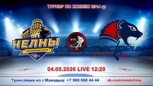 04.05.2026 ЧЕЛНЫ (Набережные Челны) - ПЕСТРЕЦЫ (Пестрецы) Турнир по хоккею 2014 LIVE 12:20