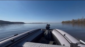 Прогулка на лодке пвх в нерестовый запрет, на лодке пвх RiverBots с мотором hangkai 9.9