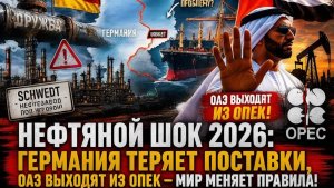 ДРУЖБА» ОСТАНОВЛЕНА ЧТО ЖДЁТ ЕВРОПУ И ПОЧЕМУ ОАЭ ВЫШЛИ ИЗ ОПЕК